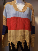 Load image into Gallery viewer, New Fall distressed  knitted sweaters.